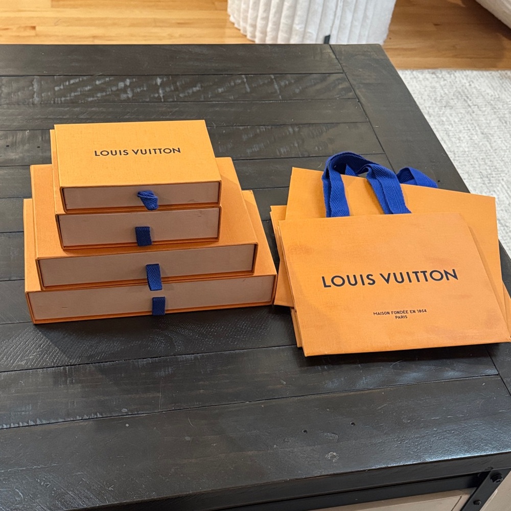 Louis Vuitton Orange and Blue Box Set
